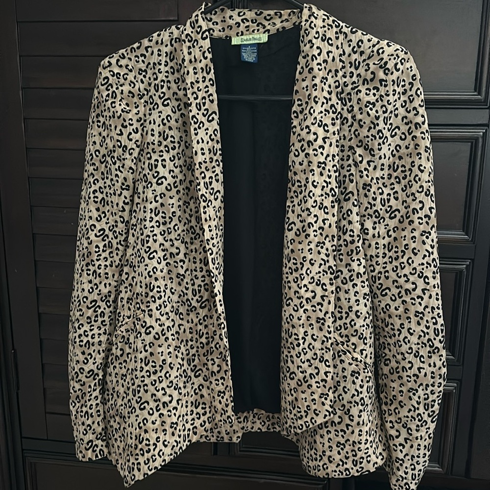 Cheetah blazer